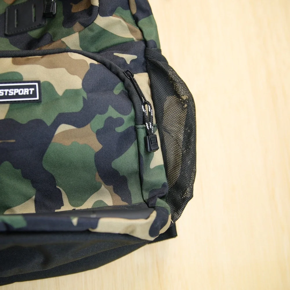 Eastsport Camouflage Backpack Green Brown Black Camo School Travel Bag